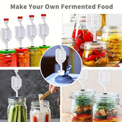2pcs S Type Fermentation Airlocks with Grommets