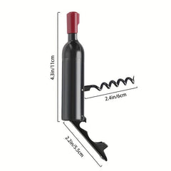 Functional Wine Bottle Corkscrew with Fridge Magnet