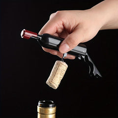 Functional Wine Bottle Corkscrew with Fridge Magnet