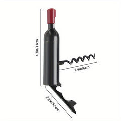 Functional Wine Bottle Corkscrew with Fridge Magnet