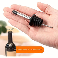 6pcs Stainless Steel Pourers Wine Aerators Liquor Bottle Pourers