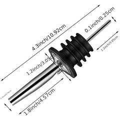 6pcs Stainless Steel Pourers Wine Aerators Liquor Bottle Pourers