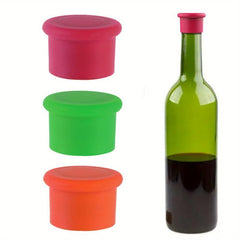 6pcs Silicone Wine Corks - Keep Beverages Fresh - Summer Drinkware