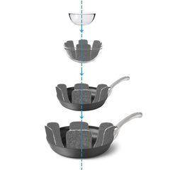 Pot And Pan Protectors 12pcs 3 Different Size Pads Stacking Separators