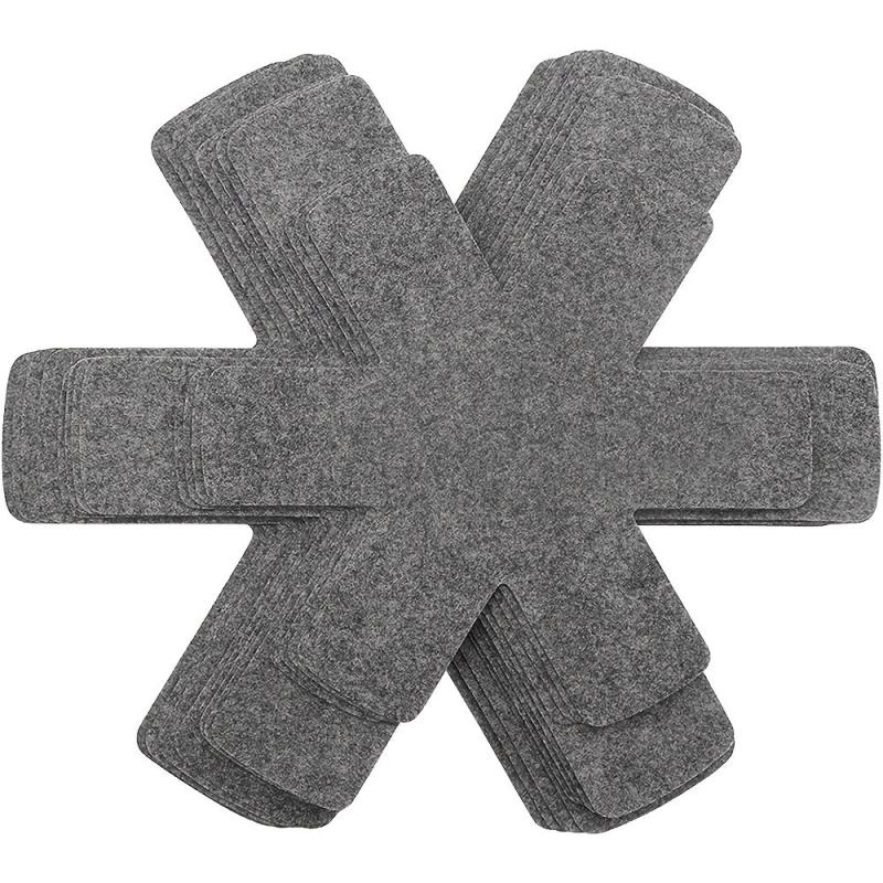 Pot And Pan Protectors 12pcs 3 Different Size Pads Stacking Separators