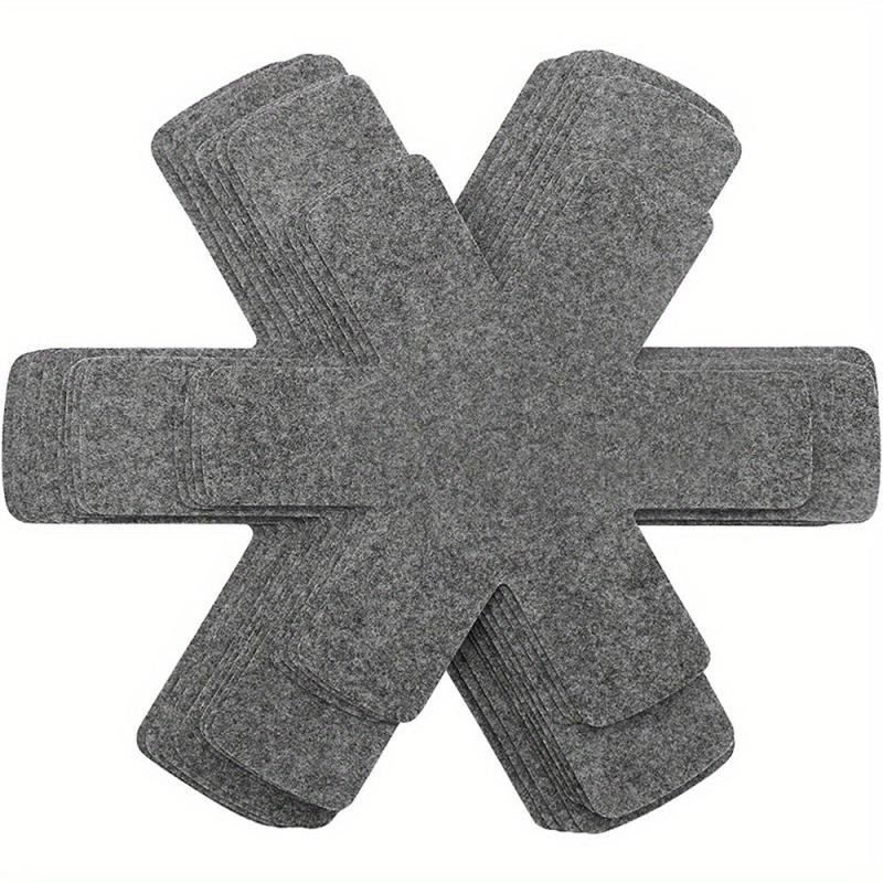 Pot And Pan Protectors 12pcs 3 Different Size Pads Stacking Separators