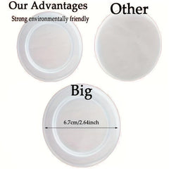20pcs Clear Plastic Oui Yogurt Jar Lids for Glass Jars Containers