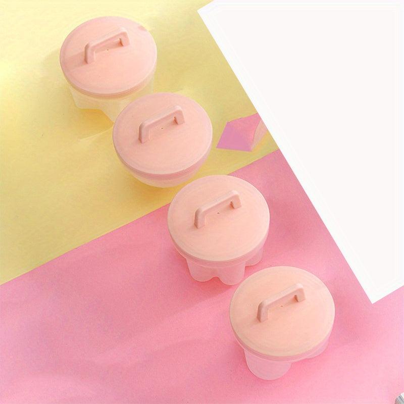 4pcs Egg Poacher With Lid 7 37cmx6 With Brush Non Stick Egg Cookers