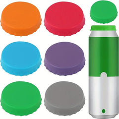 6pcs Silicone Can Lids Sealing Cover Leak-proof Cap Kitchen Accessorie