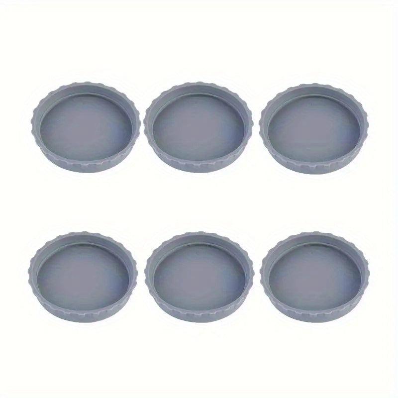 6pcs Silicone Can Lids Sealing Cover Leak-proof Cap Kitchen Accessorie