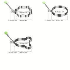 Cartoon Egg Ring Stainless Steel Frying Mold for Eggs and Omelet