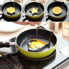 Cartoon Egg Ring Stainless Steel Frying Mold for Eggs and Omelet