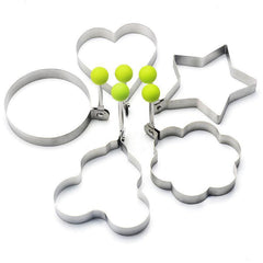 Cartoon Egg Ring Stainless Steel Frying Mold for Eggs and Omelet