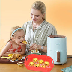 2pcs Silicone Baking Moulds for Hot Air Fryer Accessories
