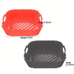 2pcs Silicone Baking Moulds for Hot Air Fryer Accessories