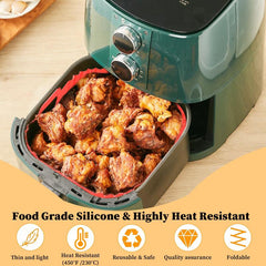 2pcs Silicone Baking Moulds for Hot Air Fryer Accessories