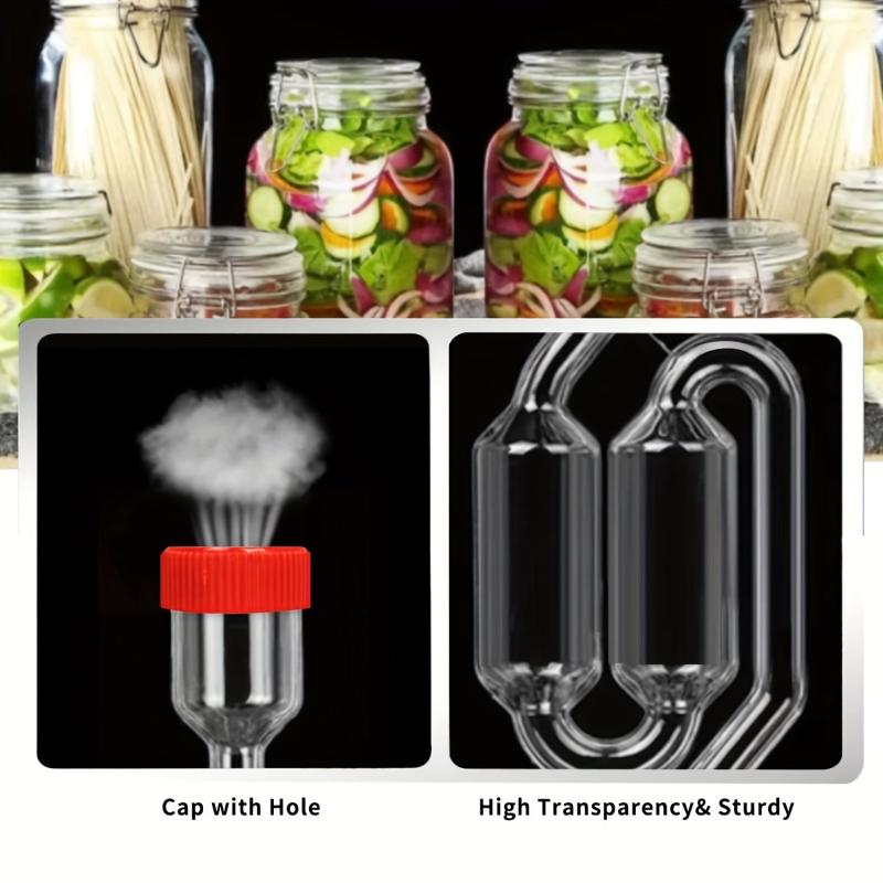 2pcs S Type Airlocks Twin Bubble With Grommets