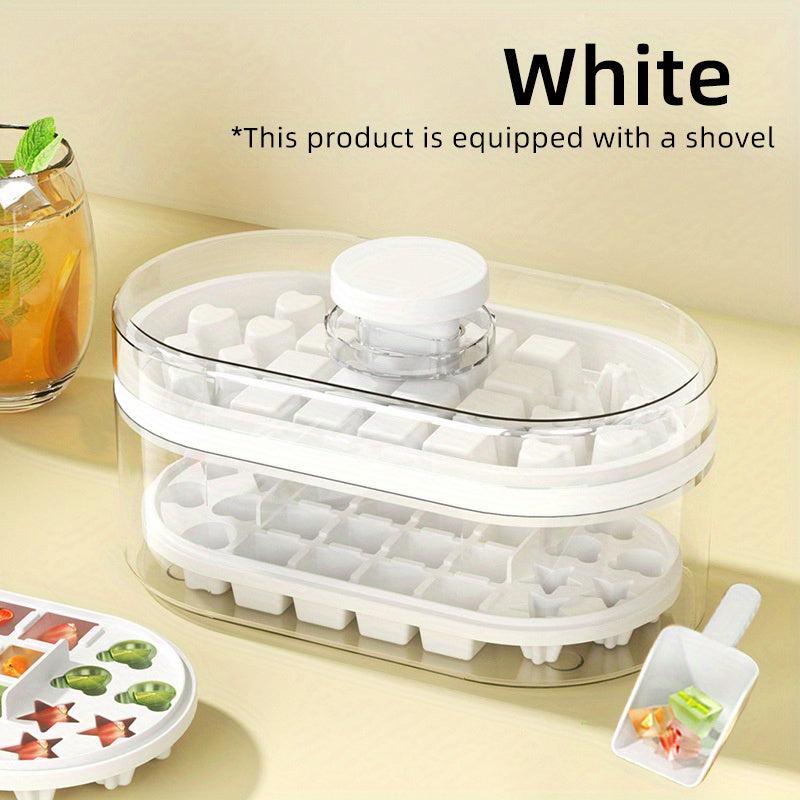 Household Ice Making Box 2 In 1 Ice Maker Kitchen Gadget