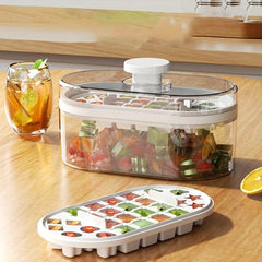 Household Ice Making Box 2 In 1 Ice Maker Kitchen Gadget