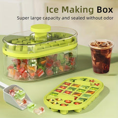 Household Ice Making Box 2 In 1 Ice Maker Kitchen Gadget
