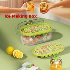 Household Ice Making Box 2 In 1 Ice Maker Kitchen Gadget
