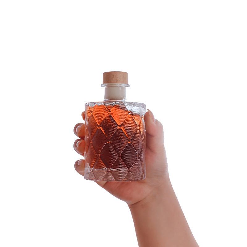 Lead Glass Coffee Bottles with Wood Lid - Ideal for Cold Brew Tea