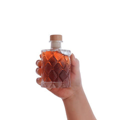 Lead Glass Coffee Bottles with Wood Lid - Ideal for Cold Brew Tea