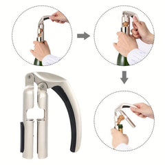 Metal Corkscrew Champagne Bottle Opener Cork Puller Bar Jar Corkscrew