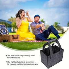 Portable Wine Bag Red Wine Felt Bag Christmas Wedding Wine Storage Bag Gift