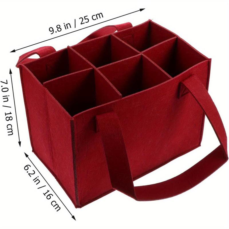Portable Wine Bag Red Wine Felt Bag Christmas Wedding Wine Storage Bag Gift