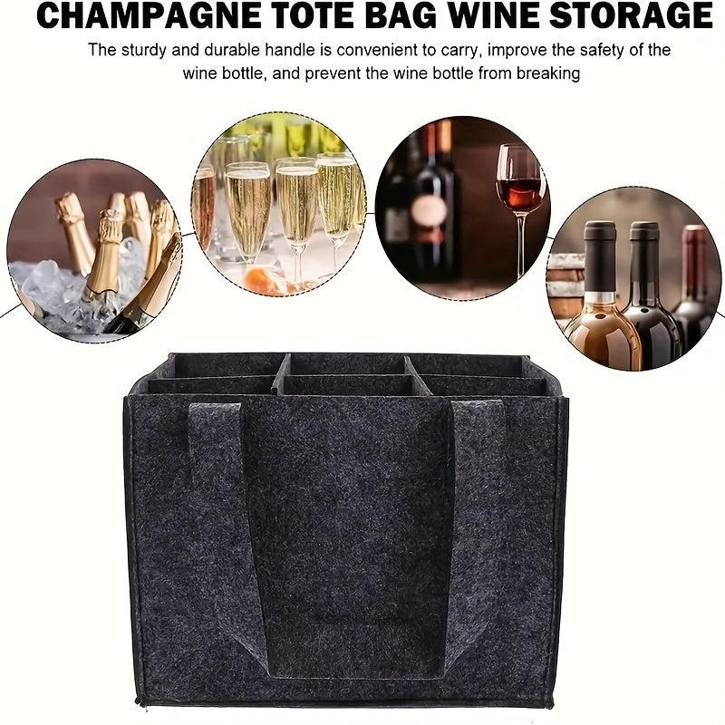 Portable Wine Bag Red Wine Felt Bag Christmas Wedding Wine Storage Bag Gift