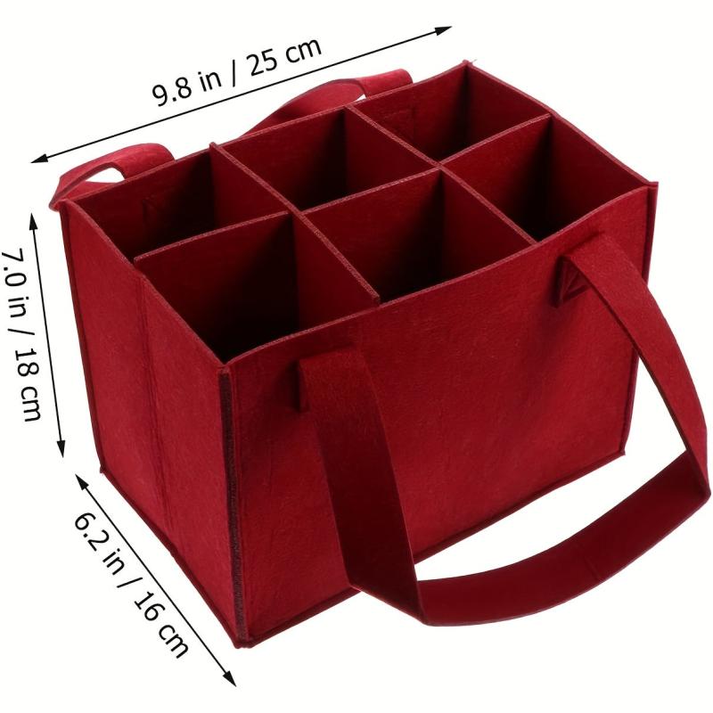 Portable Wine Bag Red Wine Felt Bag Christmas Wedding Wine Storage Bag Gift