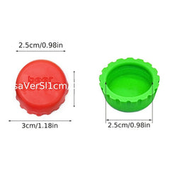 Reusable Silicone Bottle Cap Sealer for Beer, Wine, Soda - 36pcs