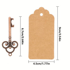 Metal Key Bottle Opener Set Wedding Party Favors Souvenir Kitchen Tools