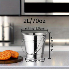 Stainless Steel Ice Bucket for Outdoor Picnic and Parties