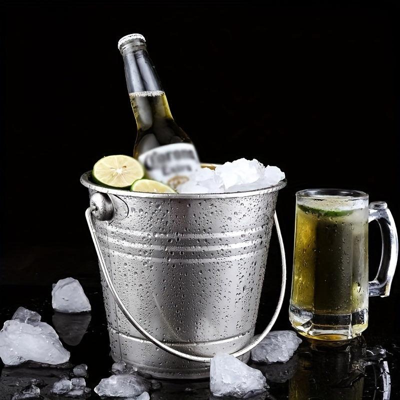 Stainless Steel Ice Bucket for Outdoor Picnic and Parties
