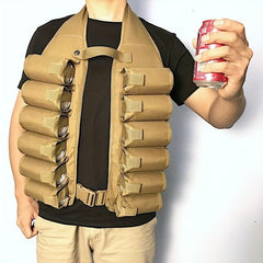 Beer Bandolier Holder Drink Vest Beer Holster 12 Can Soda Belt Holster