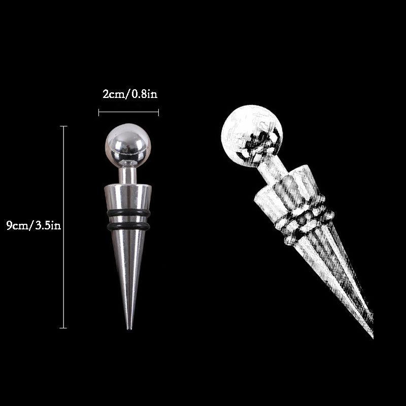 Metal Bottle Stopper Red Wine Stopper Round Head Six wire Wine Stopper