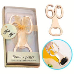 60 Bottle Opener Golden Alloy Number Sixty Beer Opener 60th Birthday Party Favor