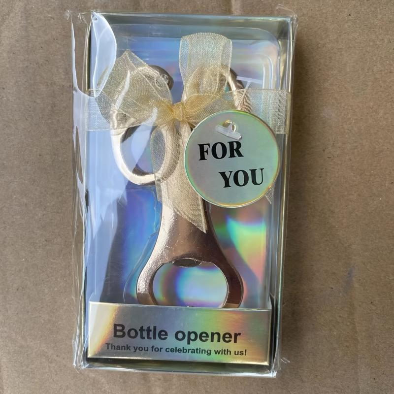 60 Bottle Opener Golden Alloy Number Sixty Beer Opener 60th Birthday Party Favor
