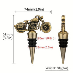 Motorcycle Wine Stopper Bikers Bottle Stoppers For Wine Champagne Prosecco