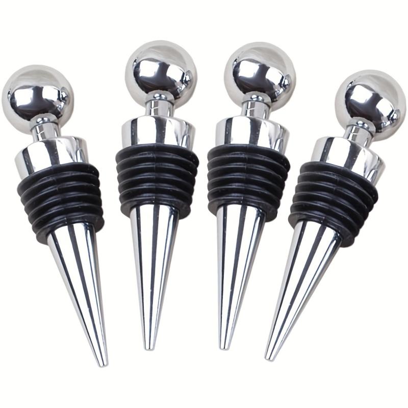 4pcs Reusable Wine Stopper Bottle Stopper Silicone Wine Saver