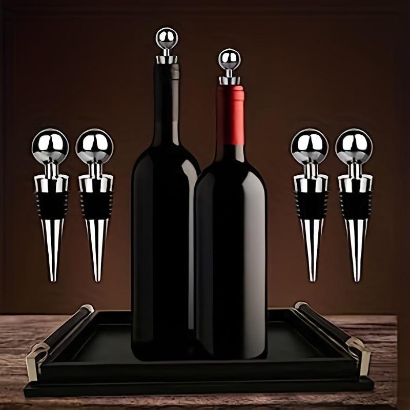 4pcs Reusable Wine Stopper Bottle Stopper Silicone Wine Saver