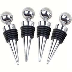 4pcs Reusable Wine Stopper Bottle Stopper Silicone Wine Saver