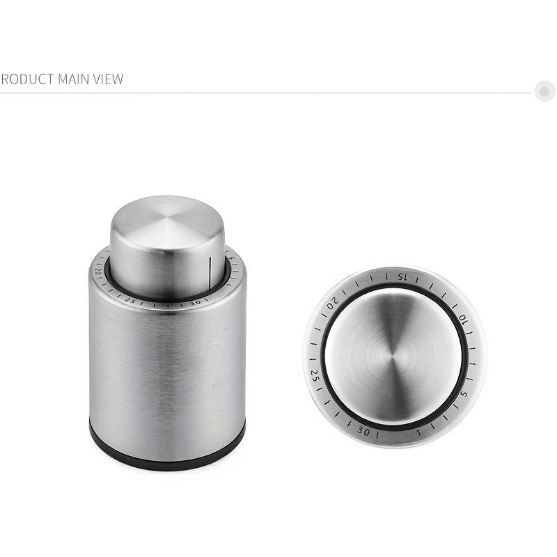 Stainless Steel Vacuum Wine Bottle Stopper with Time Scale Record