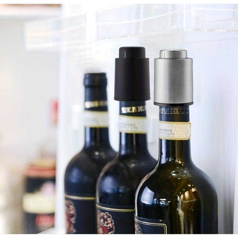 Stainless Steel Vacuum Wine Bottle Stopper with Time Scale Record