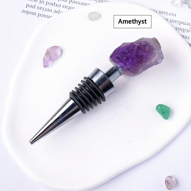 Rose Quartz Bottle Stopper for Wine Bottles