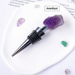 Rose Quartz Bottle Stopper for Wine Bottles