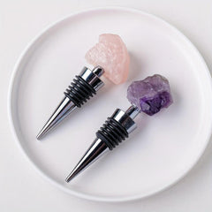 Rose Quartz Bottle Stopper for Wine Bottles