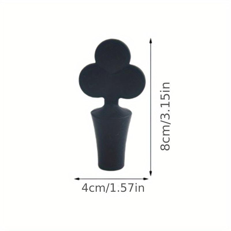 1pc Poker Silicone Wine Bottle Stopper Kitchen Tool